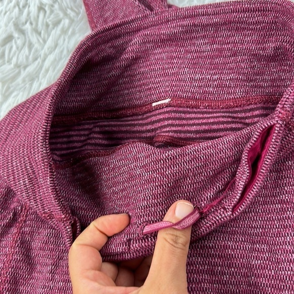 Lululemon Speed Tight *Rulu Mini Check Pique Bordeaux Drama Heathered - Picture 3 of 6